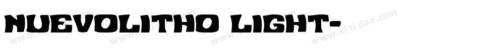 NuevoLitho Light字体转换